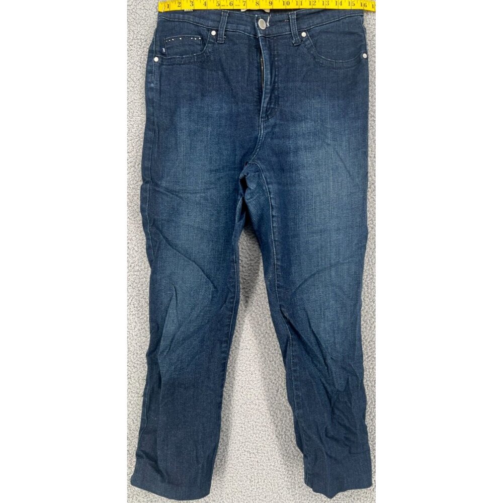 Lee Classic Fit At The Waist Women's Size 32X28 Dark Wash Blue Denim Jeans